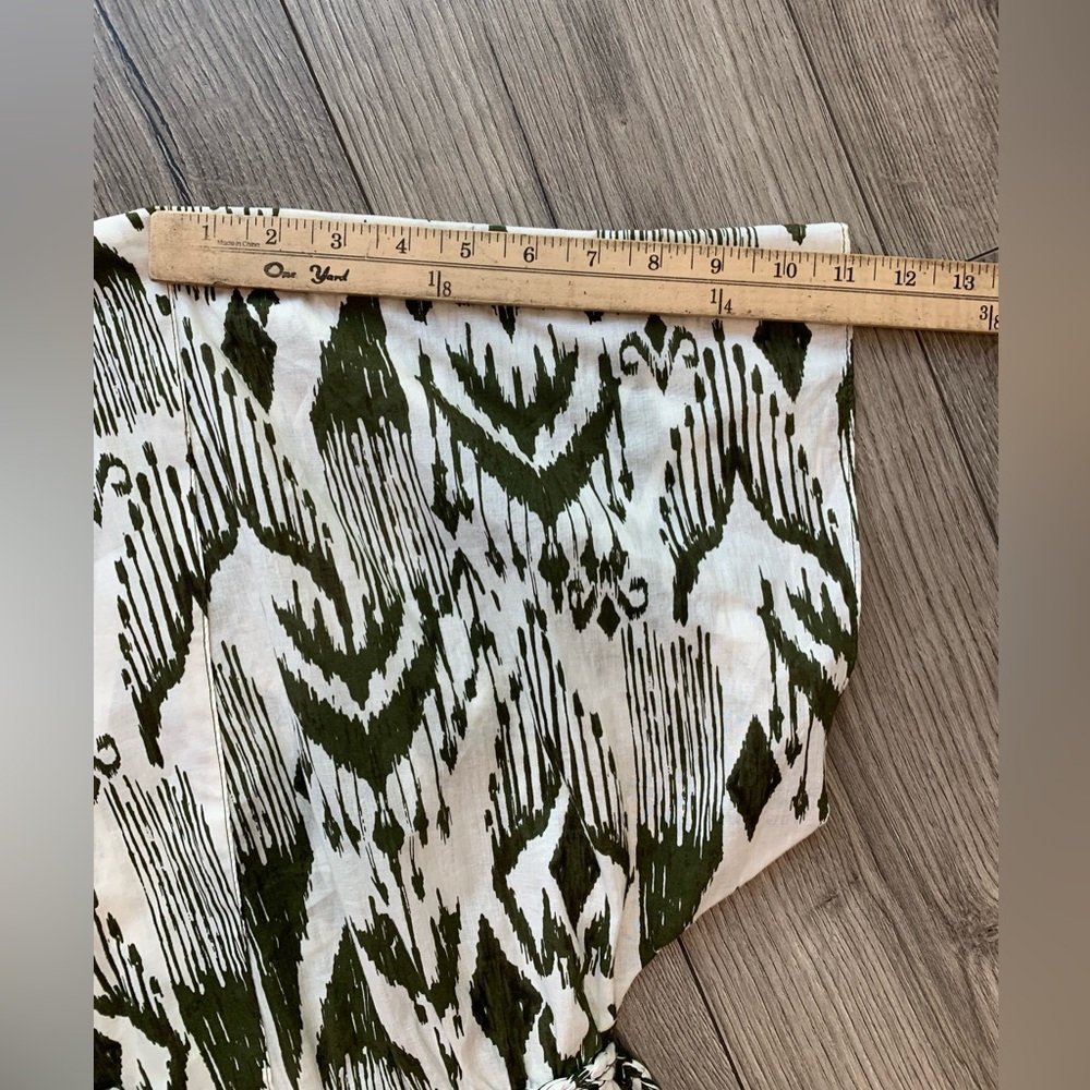 Misa Los Angeles‎ Maryam Dress Spring Ikat Green White Size Large - Picture 7 of 12